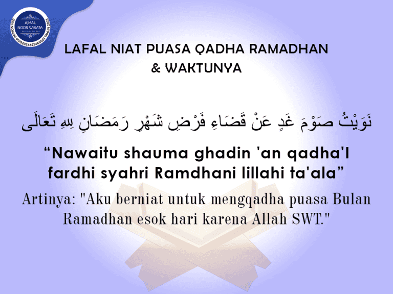 niat qadha puasa ramadan